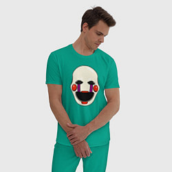 Пижама хлопковая мужская Puppet FNAF Марионетка, цвет: зеленый — фото 2