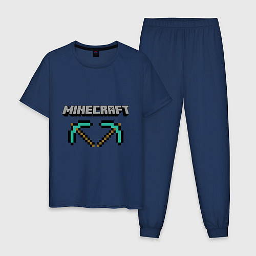 Мужская пижама Minecraft Hero / Тёмно-синий – фото 1
