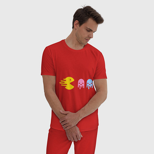 Мужская пижама Pac-Man: Fast Eat / Красный – фото 3