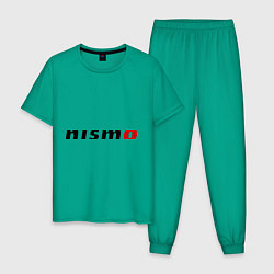 Пижама хлопковая мужская Nismo, цвет: зеленый