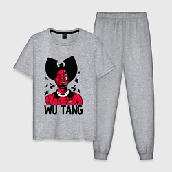 Пижама хлопковая мужская Wu-Tang Insects, цвет: меланж