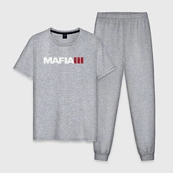 Пижама хлопковая мужская Mafia III, цвет: меланж