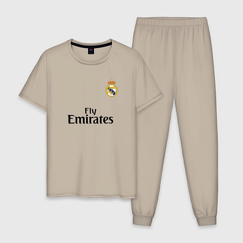 Мужская пижама Real Madrid: Fly Emirates / Миндальный – фото 1