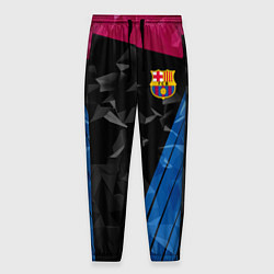 Брюки на резинке мужские FC Barcelona: Abstract, цвет: 3D-принт