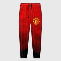 Брюки на резинке мужские FC Man UTD: Red Poly, цвет: 3D-принт