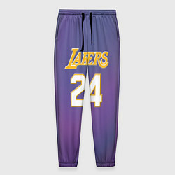 Брюки на резинке мужские Los Angeles Lakers Kobe Brya, цвет: 3D-принт