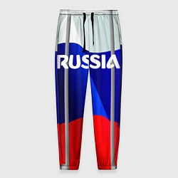 Брюки на резинке мужские Россия, цвет: 3D-принт