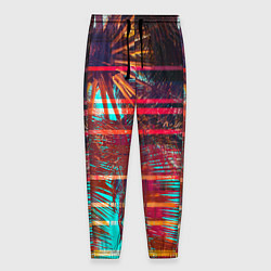 Мужские брюки Palm glitch art
