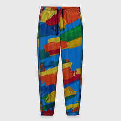 Мужские брюки Разноцветная абстракция