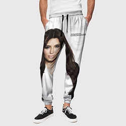 Брюки на резинке мужские Ким Кардашьян, цвет: 3D-принт — фото 2