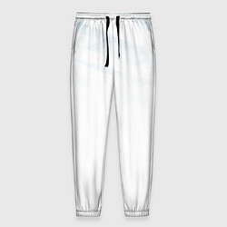 Брюки на резинке мужские Бирюзовая и синяя геометрия, цвет: 3D-принт