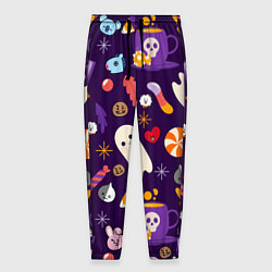 Брюки на резинке мужские HALLOWEEN BTS BT21 PATTERN БТ21 БТС ХЕЛЛОУИН, цвет: 3D-принт