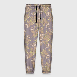 Мужские брюки Цветочный принт с лилиями