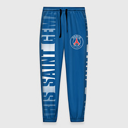 Брюки на резинке мужские PSG PARIS SAINT GERMAIN WHITE LINE SPORT, цвет: 3D-принт