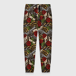 Брюки на резинке мужские GANGSTER Гангстер, цвет: 3D-принт