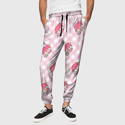 Брюки на резинке мужские Yoko pattern, цвет: 3D-принт — фото 2