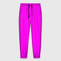 Мужские брюки Однотонный розовый неоновый Пион