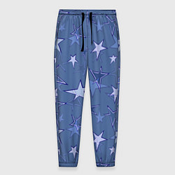 Мужские брюки Gray-Blue Star Pattern