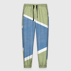 Мужские брюки Абстрактная геометрическая компиляция - Зелёный