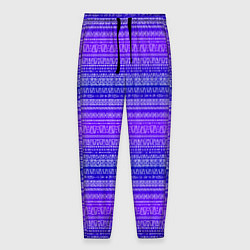 Мужские брюки Узор в стиле бохо на фиолетовом фоне