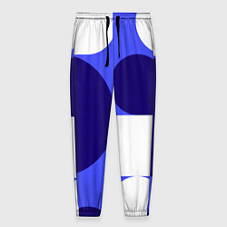 Мужские брюки Абстрактный набор геометрических фигур - Синий фон