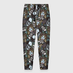 Брюки на резинке мужские Череп и женщина, цвет: 3D-принт
