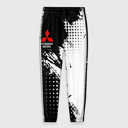 Мужские брюки Mitsubishi - черно-белая абстракция
