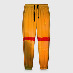 Мужские брюки Оранжевый туман и красная краска