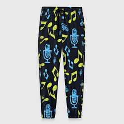 Мужские брюки Микрофон и ноты