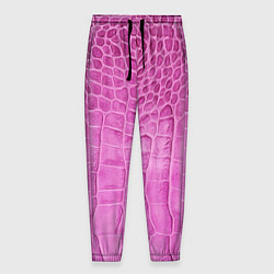 Брюки на резинке мужские Кожа - текстура - pink, цвет: 3D-принт