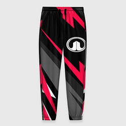 Брюки на резинке мужские Great Wall fast lines, цвет: 3D-принт