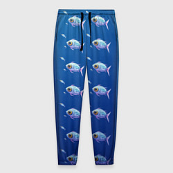 Мужские брюки Subnautica паттерн с рыбками