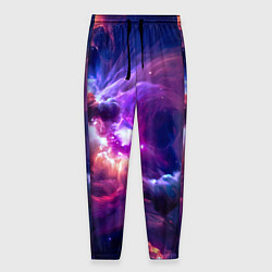Мужские брюки Небула в космосе в фиолетовых тонах - нейронная се
