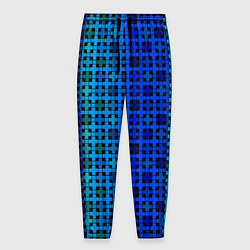 Мужские брюки Сине-зеленый геометрический узор