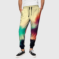 Брюки на резинке мужские Пелена облаков, цвет: 3D-принт — фото 2