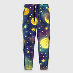 Мужские брюки Космос, Луна и Солнце