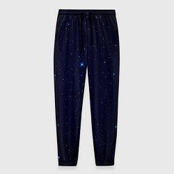 Мужские брюки Тёмный космос и синие звёзды