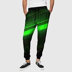Брюки на резинке мужские Green line, цвет: 3D-принт — фото 2