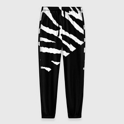 Мужские брюки Полосы зебры с черным