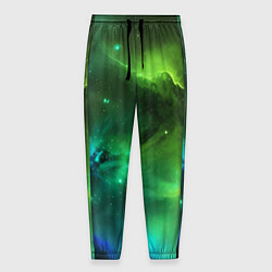 Мужские брюки Бескрайний космос зелёный