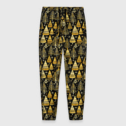 Брюки на резинке мужские Золотой ельник, цвет: 3D-принт
