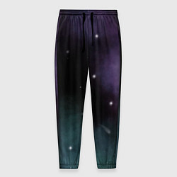 Мужские брюки Космос и звезды на темном фоне