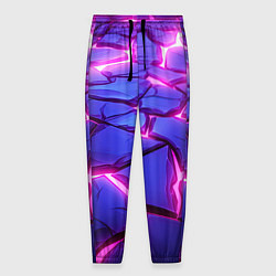 Мужские брюки Неоновые фиолетовые камни со свечением