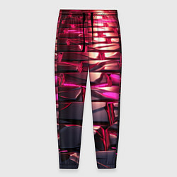 Мужские брюки Неоновые фиолетовые и розовые камни