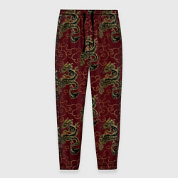 Мужские брюки Азиатский стиль дракона