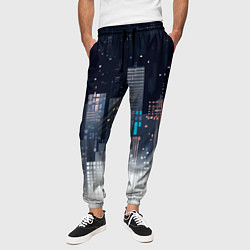 Брюки на резинке мужские Инверсия дня, цвет: 3D-принт — фото 2