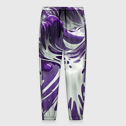Мужские брюки Бело-фиолетовая краска