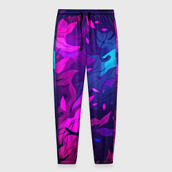 Мужские брюки Фиолетовые яркие лепестки