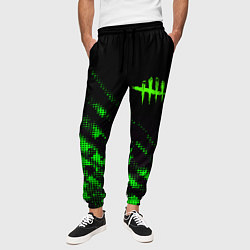 Брюки на резинке мужские Dead by daylight green neon, цвет: 3D-принт — фото 2