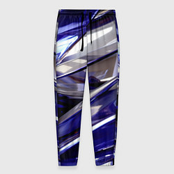 Мужские брюки Синие и белые полосы абстракции